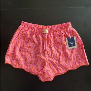Roller Rabbit Pink with Orange Seahorse Sleep Shorts